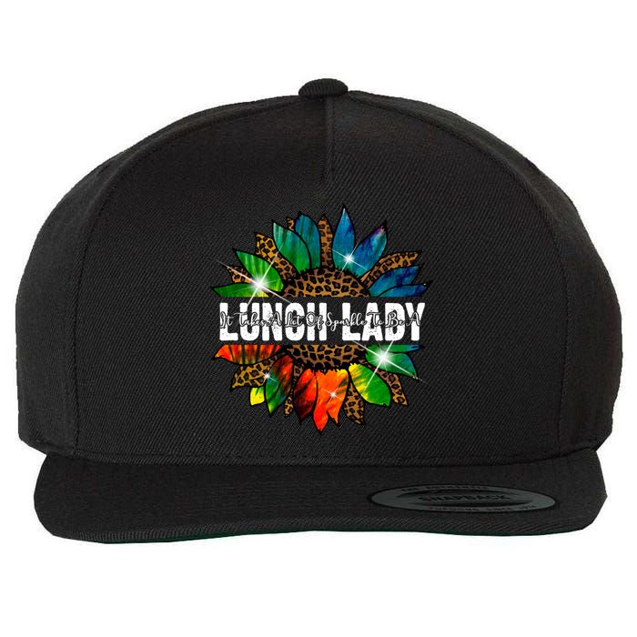 It Takes A Lot Of Sparkle To Be A Lunch Lady Wool Snapback Cap