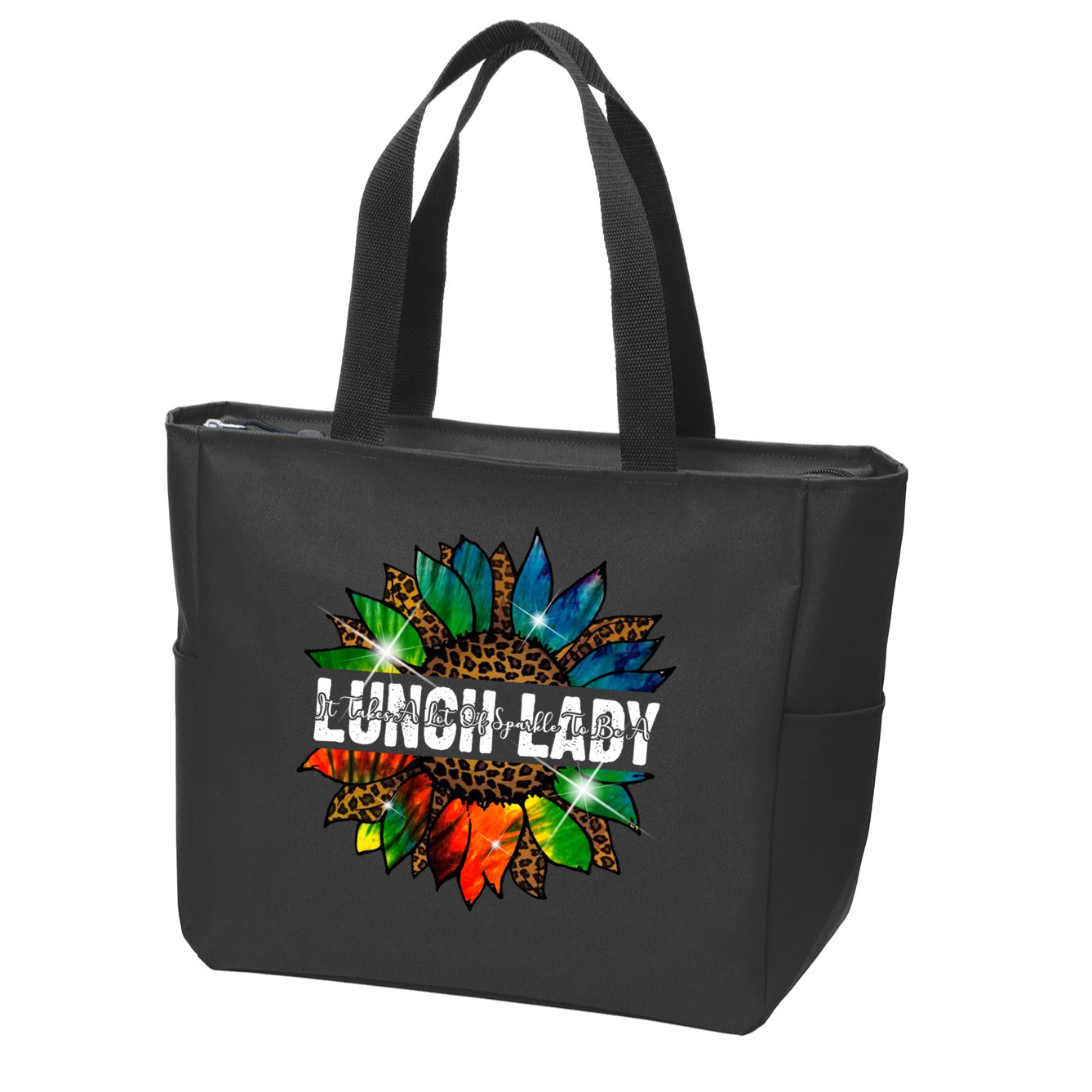 It Takes A Lot Of Sparkle To Be A Lunch Lady Zip Tote Bag