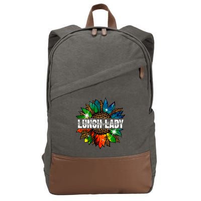 It Takes A Lot Of Sparkle To Be A Lunch Lady Cotton Canvas Backpack