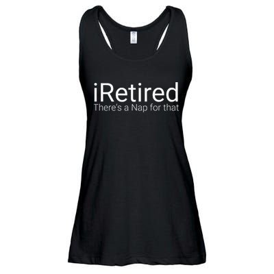 IRetired Theres A Nap For That Retirement Humor Ladies Essential Flowy Tank