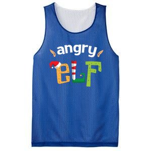 Im The Angry Elf Squad Christmas Elves Matching Family Cool Gift Mesh Reversible Basketball Jersey Tank