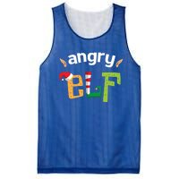 Im The Angry Elf Squad Christmas Elves Matching Family Cool Gift Mesh Reversible Basketball Jersey Tank