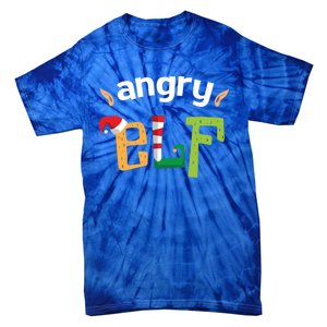 Im The Angry Elf Squad Christmas Elves Matching Family Cool Gift Tie-Dye T-Shirt