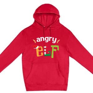 Im The Angry Elf Squad Christmas Elves Matching Family Cool Gift Premium Pullover Hoodie