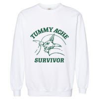 Ibs Tummy Ache Survivor Rabbit Coomstress Garment-Dyed Sweatshirt