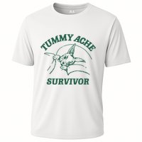 Ibs Tummy Ache Survivor Rabbit Coomstress Cooling Performance Crew T-Shirt