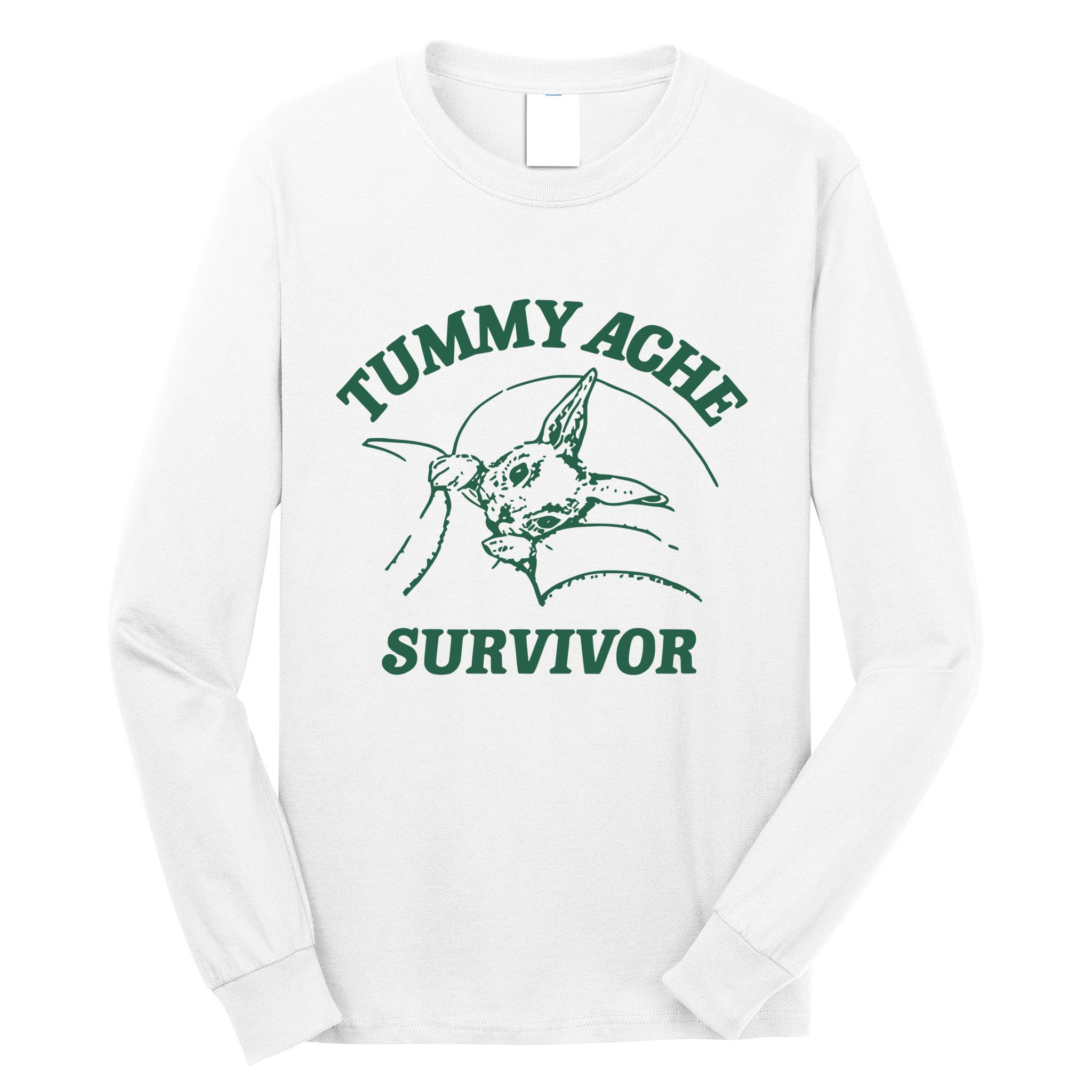 Ibs Tummy Ache Survivor Rabbit Coomstress Long Sleeve Shirt