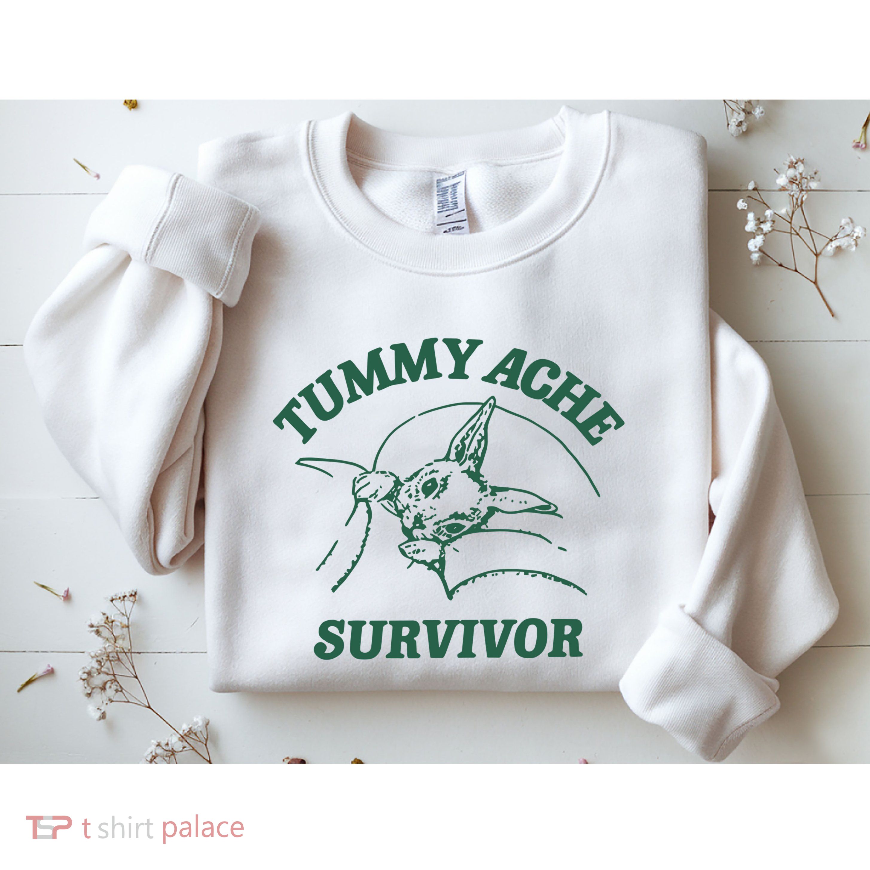 Ibs Tummy Ache Survivor Rabbit Coomstress Sweatshirt