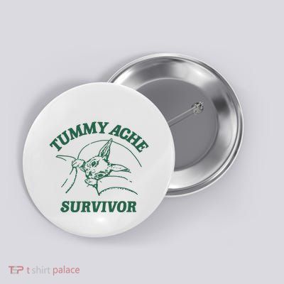 Ibs Tummy Ache Survivor Rabbit Coomstress Button