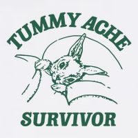 Ibs Tummy Ache Survivor Rabbit Coomstress Button