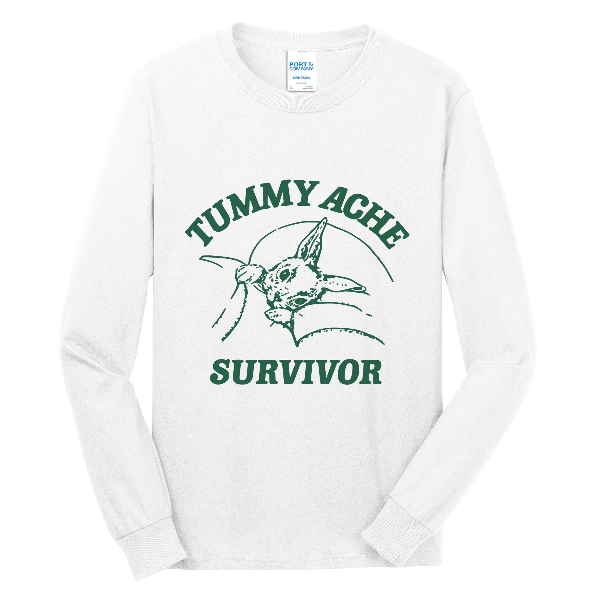 Ibs Tummy Ache Survivor Rabbit Coomstress Tall Long Sleeve T-Shirt