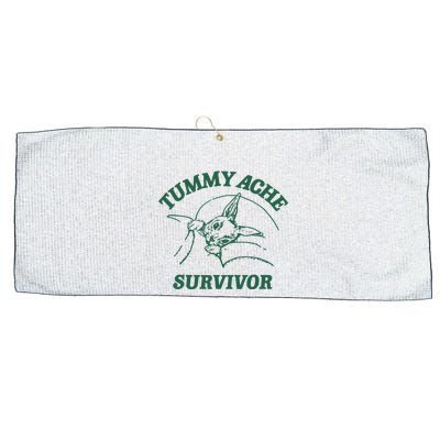 Ibs Tummy Ache Survivor Rabbit Coomstress Large Microfiber Waffle Golf Towel