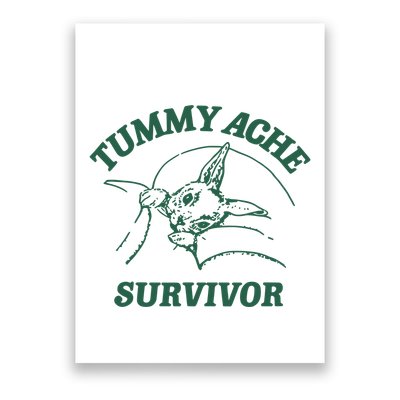 Ibs Tummy Ache Survivor Rabbit Coomstress Poster