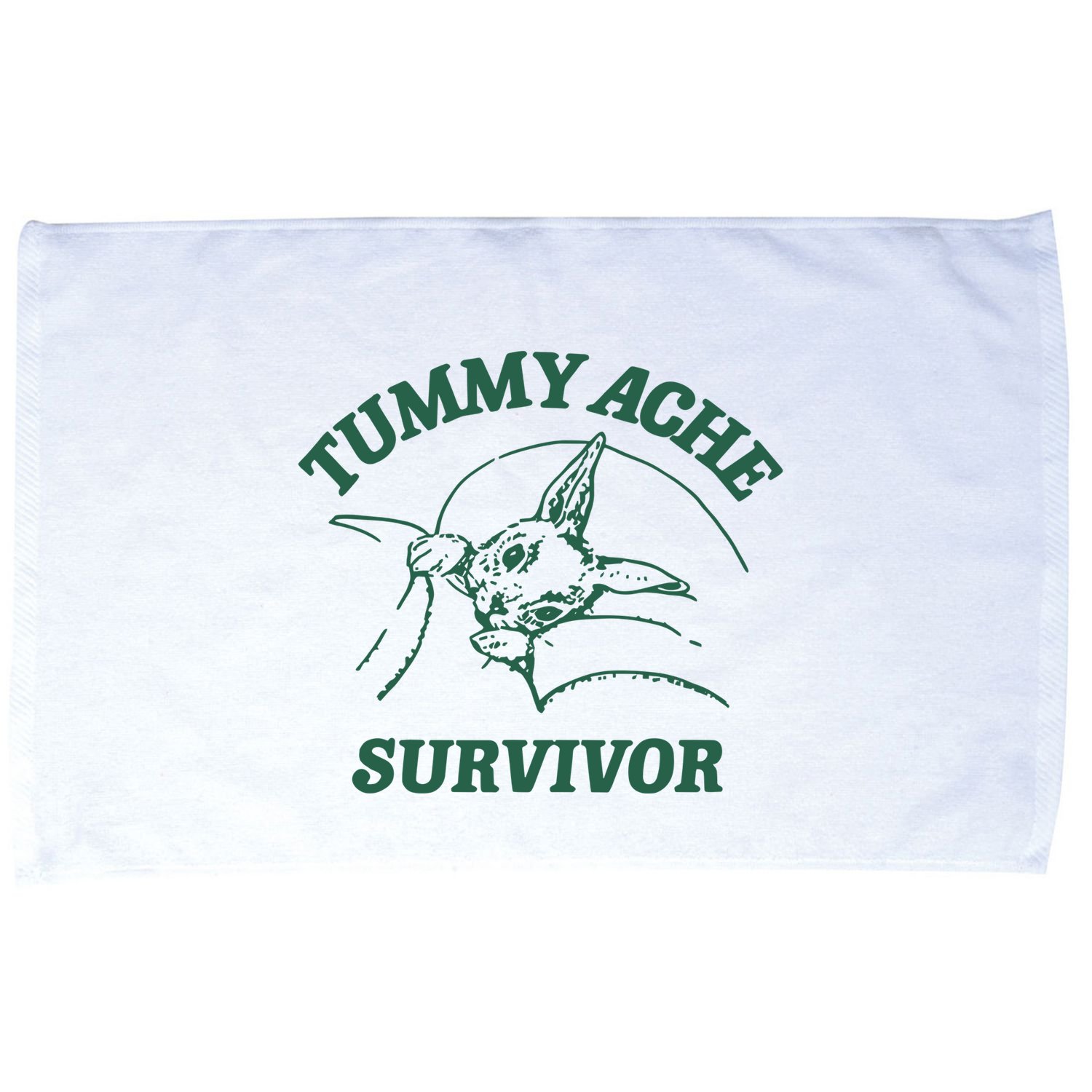 Ibs Tummy Ache Survivor Rabbit Coomstress Microfiber Hand Towel