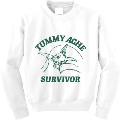 Ibs Tummy Ache Survivor Rabbit Coomstress Kids Sweatshirt