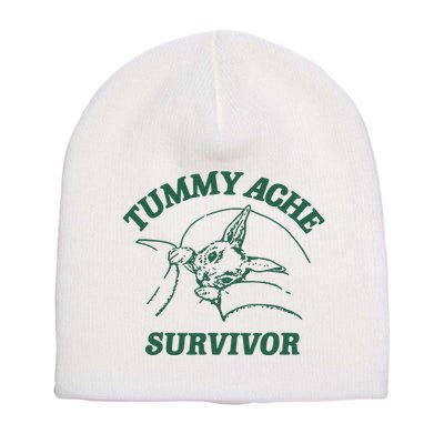 Ibs Tummy Ache Survivor Rabbit Coomstress Short Acrylic Beanie