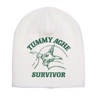 Ibs Tummy Ache Survivor Rabbit Coomstress Short Acrylic Beanie