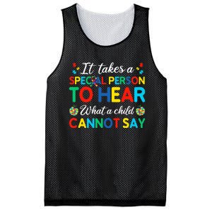 It Takes A Special Person To Hear What A Child Cannot Say Mesh Reversible Basketball Jersey Tank