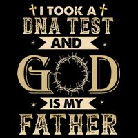 I Took A DNA Test And God Is My Father Christian Religious Sustainable Bucket Hat