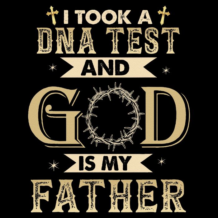 I Took A DNA Test And God Is My Father Christian Religious Sustainable Bucket Hat