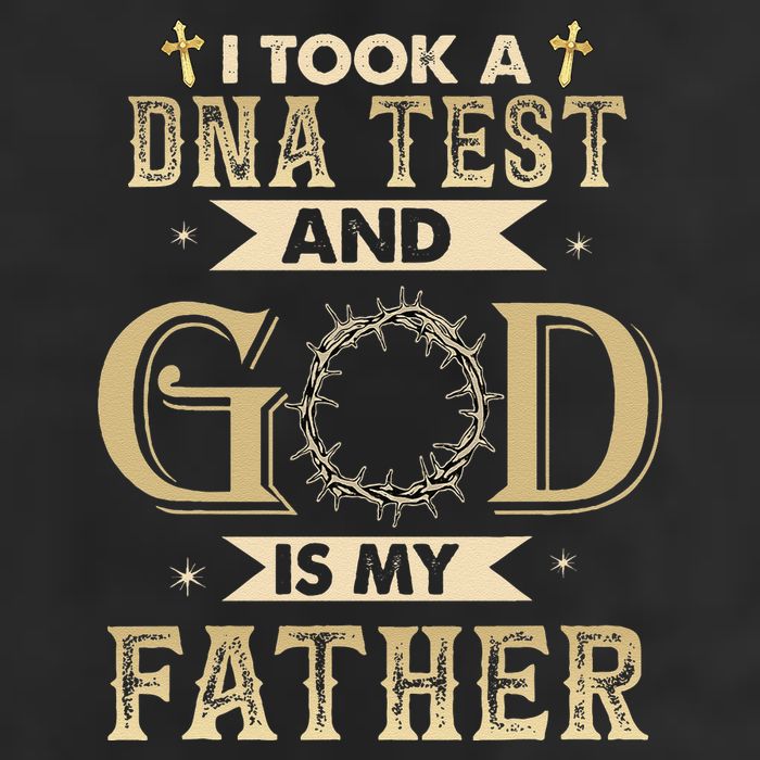 I Took A DNA Test And God Is My Father Christian Religious Golf Towel