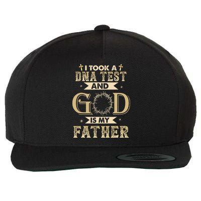 I Took A DNA Test And God Is My Father Christian Religious Wool Snapback Cap