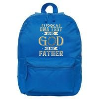 I Took A DNA Test And God Is My Father Christian Religious 16 in Basic Backpack