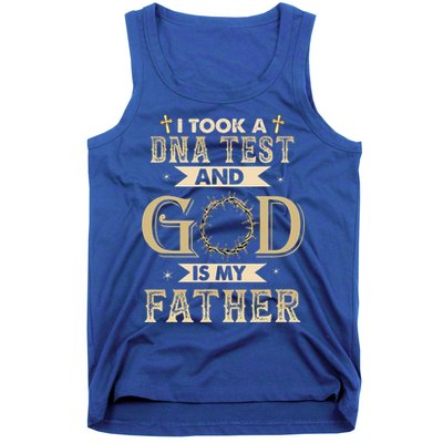 I Took A DNA Test And God Is My Father Christian Religious Tank Top