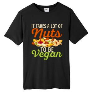 It Takes A Lot Of Nuts To Be Vegan Veggie Funny Veganism Cute Gift Tall Fusion ChromaSoft Performance T-Shirt