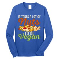 It Takes A Lot Of Nuts To Be Vegan Veggie Funny Veganism Cute Gift Long Sleeve Shirt