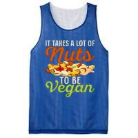 It Takes A Lot Of Nuts To Be Vegan Veggie Funny Veganism Cute Gift Mesh Reversible Basketball Jersey Tank