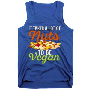 It Takes A Lot Of Nuts To Be Vegan Veggie Funny Veganism Cute Gift Tank Top