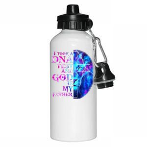 I Took A DNA Test And God Is My Father Jesus Christian Premium Aluminum Water Bottle