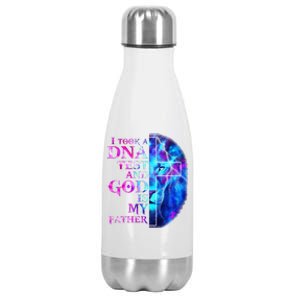 I Took A DNA Test And God Is My Father Jesus Christian Premium Stainless Steel Insulated Water Bottle