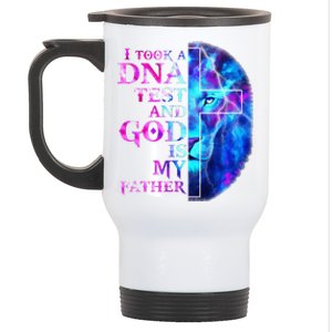 I Took A DNA Test And God Is My Father Jesus Christian Premium Stainless Steel Travel Mug