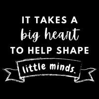 It Takes A Big Heart To Help Shape Little Minds Cute Teacher Gift Cooling Performance Crew T-Shirt