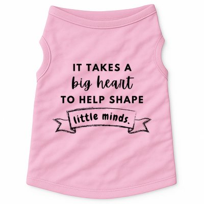 It Takes A Big Heart To Help Shape Little Minds Cute Teacher Gift Doggie Tank