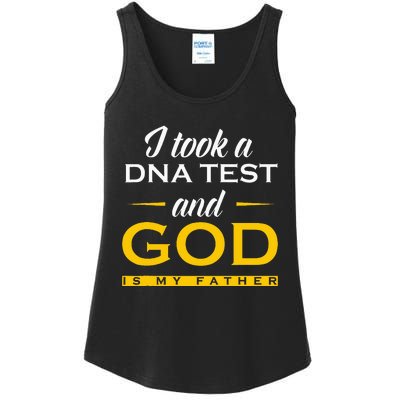 I Took A Dna Test God Is My Father Jesus Christian Ladies Essential Tank