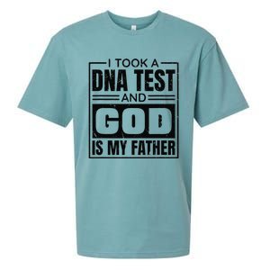 I Took A Dna Test And God Is My Father Christianity Quote Gift Sueded Cloud Jersey T-Shirt