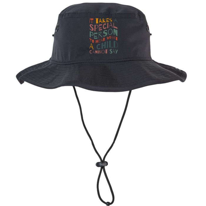 It Takes A Special Person To Hear What A Child Cannot Say Legacy Cool Fit Booney Bucket Hat