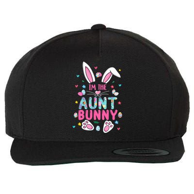 I'm The Aunt Bunny Happy Easter Cute Aunt Bunny Lover Cool Gift Wool Snapback Cap