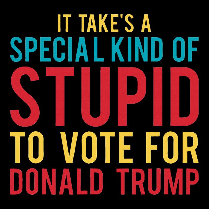 It Takes A Special Kind Of Stupid To Vote For Donald Trump T-Shirt