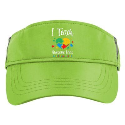 I Teach Awesome Autism Awareness For A Sped Teacher Adult Drive Performance Visor