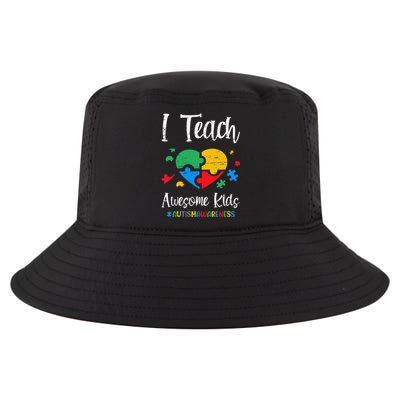 I Teach Awesome Autism Awareness For A Sped Teacher Cool Comfort Performance Bucket Hat