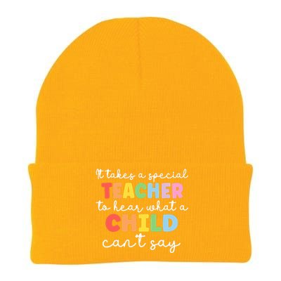 It Takes A Special Teacher To Hear What A Child Cannot Say Knit Cap Winter Beanie