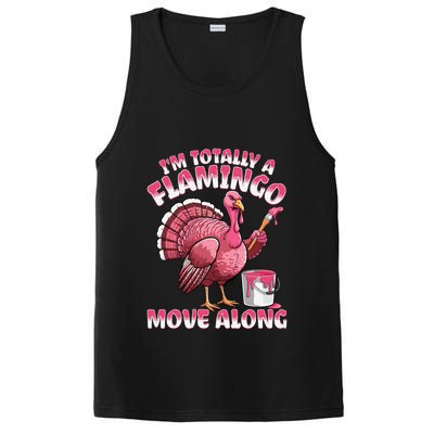 IM Totally A Flamingo Move Along Funny Thanksgiving Turkey PosiCharge Competitor Tank