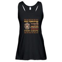 Indigenous Thanksgiving American Fed Undocumented Immigrants Ladies Essential Flowy Tank