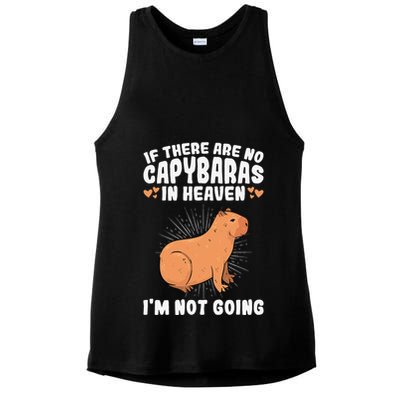 if there are no capybaras capybara  Rodent Lover  Ladies PosiCharge Tri-Blend Wicking Tank