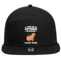 if there are no capybaras capybara  Rodent Lover  7 Panel Mesh Trucker Snapback Hat