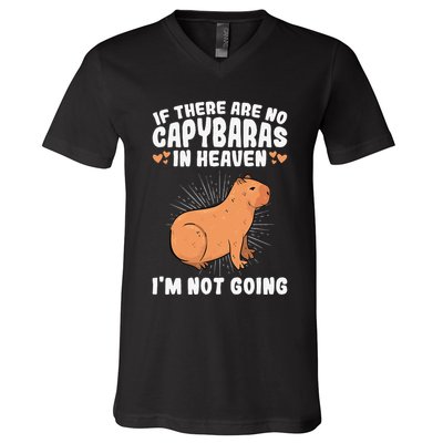 if there are no capybaras capybara  Rodent Lover  V-Neck T-Shirt